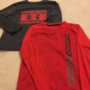 2 UA long sleeve shirts.